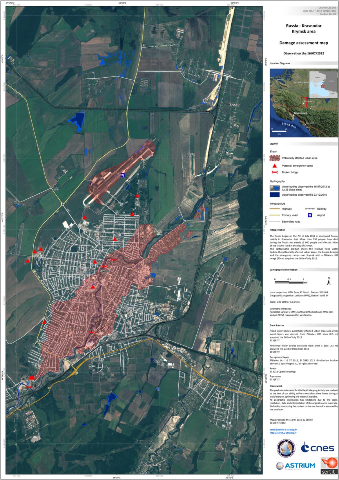 Карта крымска спутник