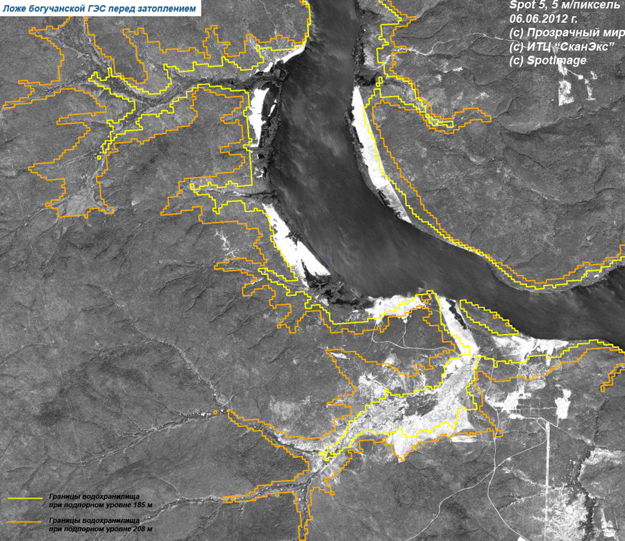 Карта братского водохранилища со спутника в реальном времени