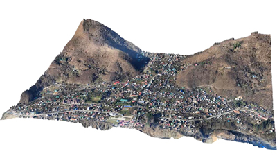 Созданная высокоточная 3D-модель местности