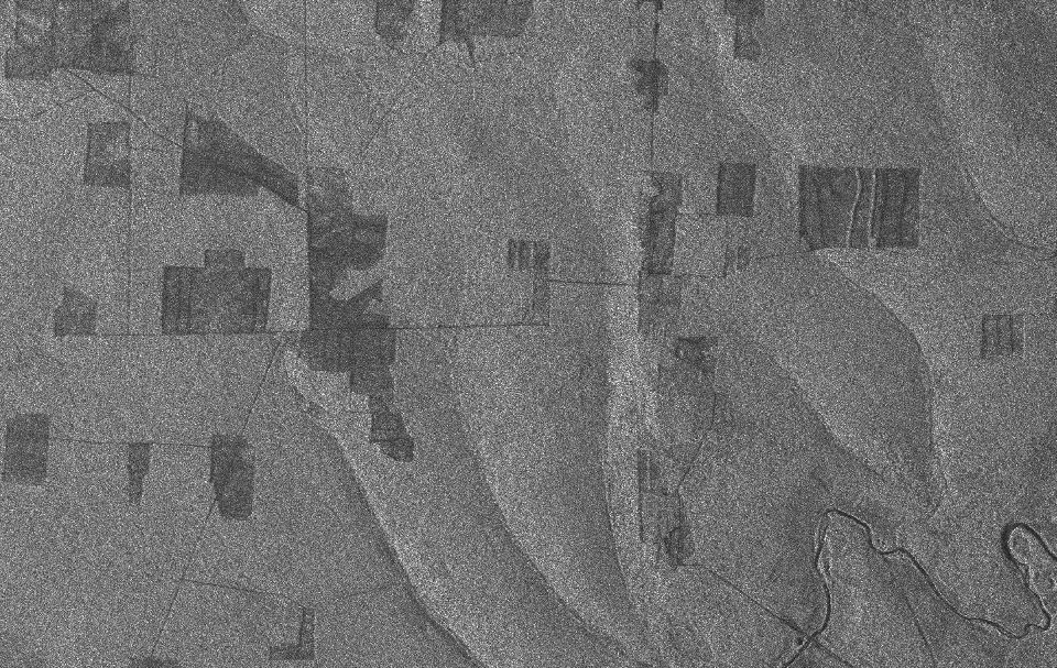 Рубки на радилокационном снимке RADARSA-2, режим UltraFine